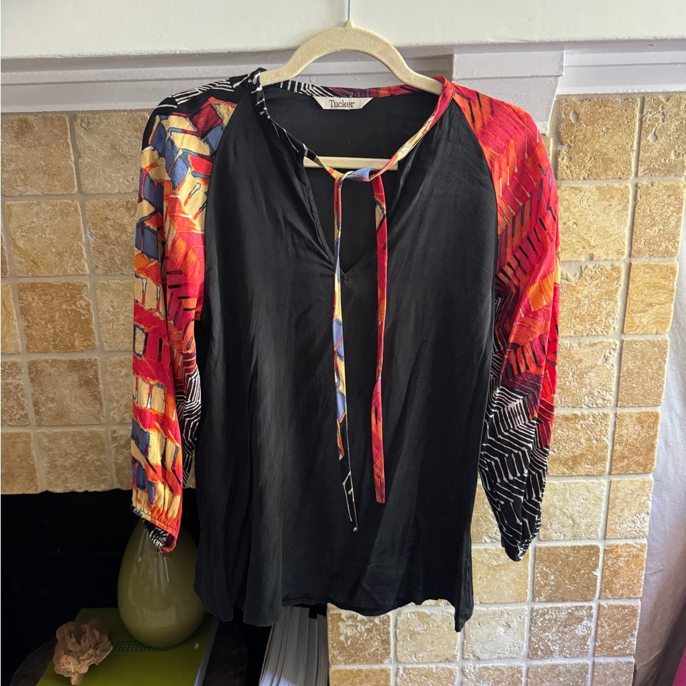 Tucker Silk Blouse